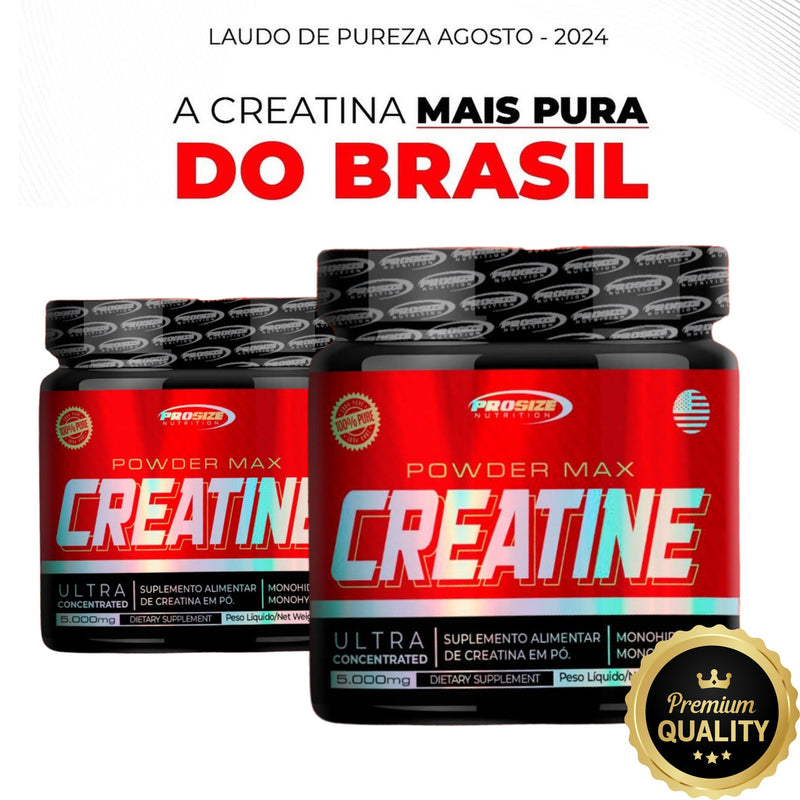 Creatina Powder Max (250g)  100% Pura Combo Com 2 Unidades.