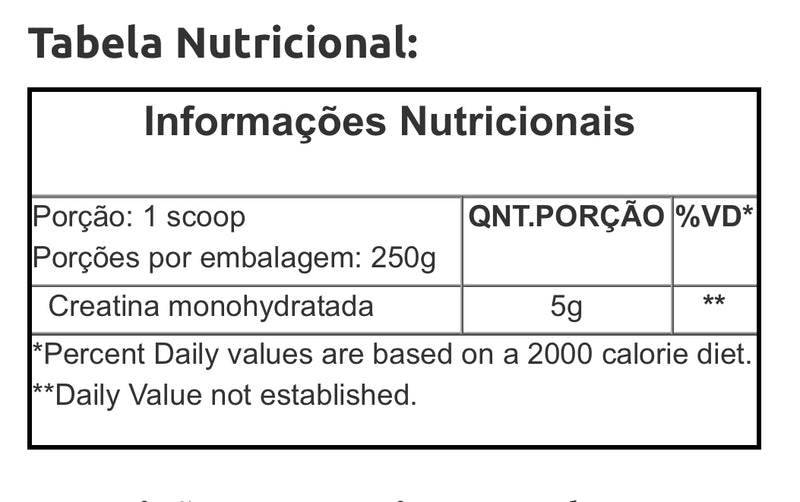 Creatina Powder Max (250g)  100% Pura Combo Com 2 Unidades.